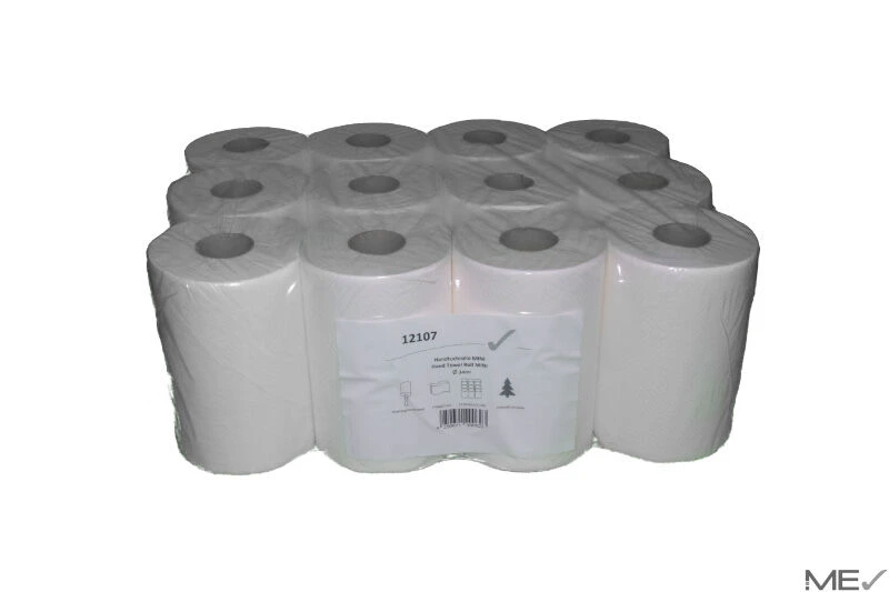 [12101] Handtuchrolle MINI Innenzug, 1-lagig, 20 cm breit, 145 m, Zellstoff, 12 Rollen pro Pack