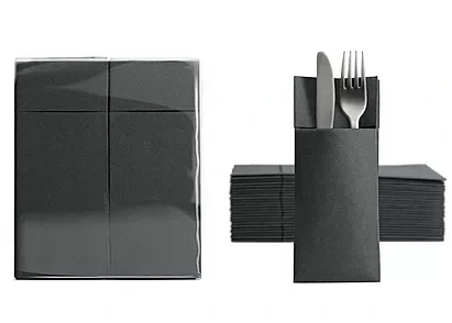 Soft Point Besteckservietten 39x38 cm, Zellstoff, 1000 Stück, verschiedene Farben (gelb)